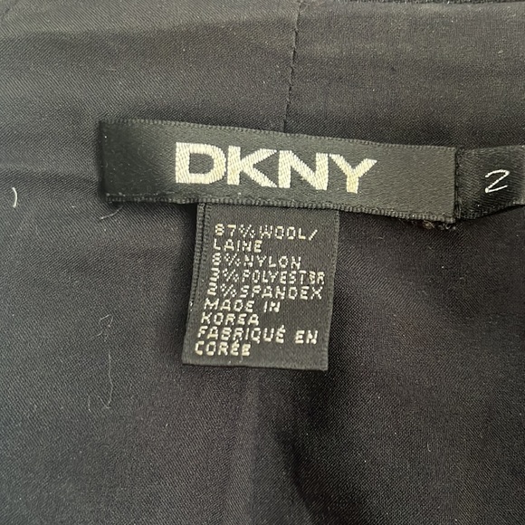 DKNY WOOL CROPPED BLAZER - Dark blue - Picture 2 of 3